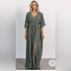 Baltic Born Kia Kimono Maxi Dress Women’s L Wedding Bridal Bump Friendly